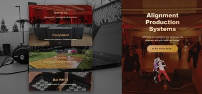Alignment Production Systems event production website