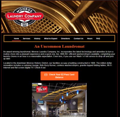 Monroe Laundry Company website